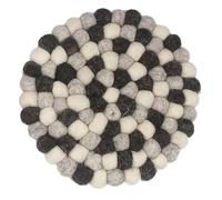 Felt Ball Coasters, Round, Felt Ball Coasters, Felt Coasters for Cups, Pots, Pans and Cups, Hand-Felted in Nepal, Pack of 1