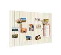 Felt Board 120 x 90 cm, 0,9 cm Thick Decorative Felt Pin Board with Nano Adhesive, Large Wall Decor Bulletin Board for Bedroom Living Room Study Office Flower Shop Classroom - Beige