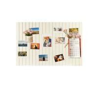 Felt Board 70 x 50 cm, 0,9 cm Thick Decorative Felt Pin Board with Nano Adhesive, Large Wall Decor Bulletin Board for Bedroom Living Room Study Office Flower Shop Classroom (Beige, 70 * 50cm)