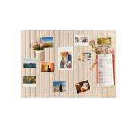 Felt Board 80 x 60 cm, 0,9 cm Thick Decorative Felt Pin Board with Nano Adhesive, Large Wall Decor Bulletin Board for Bedroom Living Room Study Office Flower Shop Classroom - Camel