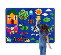 Felt Board Set - Felt Board for Kids, Interactive Educational Story Telling Game Activity | Sensory Wall Panel l'appr
