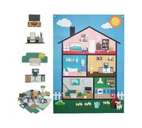 Felt Board Story Set - Self-Adhesive Educational Game | Felt Story Board Set Kids Toy - for Boys Girls Preschoolers Children Students Home Bedroom Classroom