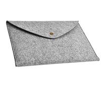 Felt Briefcase Laptop Sleeve Protective Bag Carrying Cover Case for 11-17Inch Macbook Air/Pro,iPad for macbook air 13.3" Dark Gray