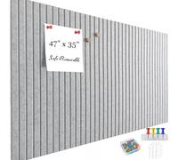 Felt Bulletin Board, 90x60cm Large Cork Board, Felt Wall Tiles 15 Pack, Bulletin Boards for Office, Home, Wall Decor, Pin Boards for Walls