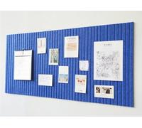 Felt Bulletin Board,Felt Wall Tiles with Push Pin and Safe Removable Adhesive Tabs,Self Adhesive Pin Board Wall Tiles for Photos Memos,Cork Panels (Blue2)