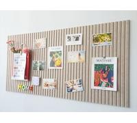 Felt Bulletin Board,Felt Wall Tiles with Push Pin and Safe Removable Adhesive Tabs,Self Adhesive Pin Board Wall Tiles for Photos Memos,Cork Panels (Beige1)