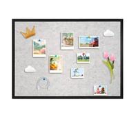 Felt Bulletin Board Large Pin Cork Boards for Walls Decor Picture Photo Wall Display Notice Vision Office Supplies Accessories Kitchen,Classroom,Home,Room(B,80 * 120cm)