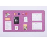 Felt Bulletin Board with Pins,40x60cm Foldable Felt Pin Board Alternative for Walls,Self Adhesive Pictures Memos Display Wall Decorative Panel (Purple)