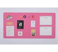 Felt Bulletin Board with Pins,40x60cm Foldable Felt Pin Board Alternative for Walls,Self Adhesive Pictures Memos Display Wall Decorative Panel (Pink)