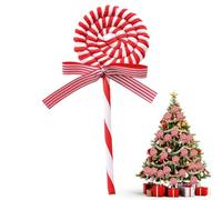 Felt Candy Cane Ornaments - Felted Ornaments Arts Crafts Christmas Lollipop Candy Canes Decor | Christmas Tree Indoor Outdoor Decor Fake Candy Decorations Soft for Photo Props Vase Fillers
