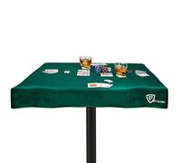 Felt Card Table Game Cover for 38 to 40 Inches Square Tables, Tablecloth for Poker, Mahjong, Bridge and Board Games - Green