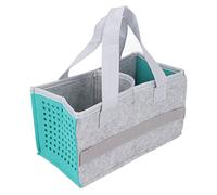 Felt Carrying Case, Thick Felt Portable Carrying Storage Bag Foldable Felt Cloth Bag Extra Space Felt Cloth Case for Toniebox Player Starter Set (Lake Blue)