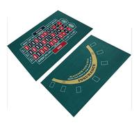 Felt Cas-ino Table Layout Mat | Waterproof Table Cloth Double-sided Blackjack And Roulette Layout Table For Card Table Poker Gam-ing Table, Huge Deluxe Wheel Suitable For Adult Table Games, 60x90cm