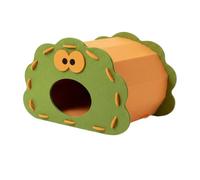 ＡＷＨＡＯ Felt Cat Bed Pet House Cave Shelter Nest Big Eyes Novelty Look With Private Interior And Spacious Floor Sturdy Felt Shell Offers Scratch Resistance