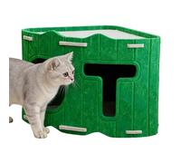 Felt Cat Cave | Semi-Enclosed Pet Bed House,Double-Entry Pet Cave Nest - for Winter Indoor Camping Travel Home Bedroom Living Room Apartment Balcony