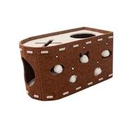 Felt Cat House - Wear Resistant Anti-Pilling Shelter 1 Piece Built-In Condominium Scratching Post, Nest Shelter for Multiple Pets | Cat Scratching Post with Large Let