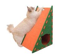 Felt Cat Scratcher - Vertical Triangle Cat Scratcher, Integrated Climbing Pad | Non-Shedding Felt Scratch Board, Wear-Resistant Mat, Space-Saving Play Toy for Kittens Indoor Activity Area