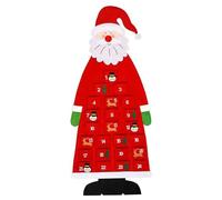 Felt Christmas Advent Calendars 2023,3.8ft Red Santa Advent Calendar Wall,DIY Hanging Pendant Creative Felt Calendars with Pockets 24 Days Kids Xmas Gift,Christmas Door Wall Hanging Decorations