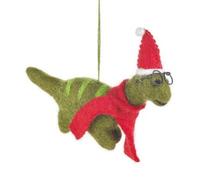 Felt Christmas Dinosaur Decoration