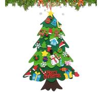 Felt Christmas Tree,100cm with LED Lights,Christmas Tree Craft Kit | Boy Classroom Home Indoor Craft Set