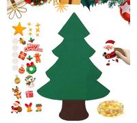 Felt Christmas Tree For, LED Light String 9.8 ft Pendant, Wall-Mounted Holiday Decoration, Indoor Outdoor Nursery Bedroom Nursery Festive Decor