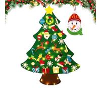 Felt Christmas Tree Toy,Christmas Tree Wall Decorations | Creative Kids Christmas Tree Toy, My First Christmas Tree with LED String Light for Home Wall Door