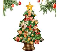 Felt Christmas Tree | With 3 Metre LED Fairy Lights for Crafts - Interactive Felt Christmas Tree | Bedroom Children's Room Door Hallway Entrance Nursery