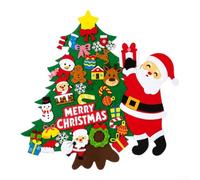 Felt Christmas Wall Tree 90cm Reindeer Motif | Soft durable felt, Santa figure design, 90x100cm size, wall hanging, festive holiday mood