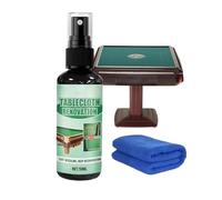 Felt Cleaner For Pool Table - Textile Purifier, 50ml Fluid Mist For Fabric Care, Solution With Wiping Rag, Gaming Piece, Maintenance Spray For Racks, Pockets And Indoor Recreation Hubs