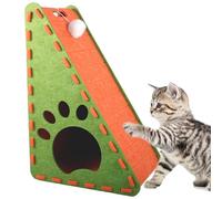 Felt Cloth Cat Scratcher Vertical Cat Scratch Pad Wear with Plush Ball Toy Resistant Scratching Board Stable for Indoor Scratching Pad Easy to Clean(T-shaped)