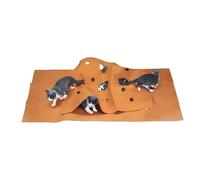 Felt Cloth Interactive Kitten Enrichment Furniture - outdoor indoor climbing gym, daily activity playground | multi-level hunting exercise center, travel apartment play mat accessory for active cats