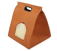 Felt Cloth Pet Bag Portable Comfortable Air Permeable Cat Dog Carrier Chocolate Small Size Lightweight Travel House for Small Dogs Cats