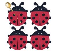 - Felt Cutlery Holder, Utensil Cutlery Holder - Silver Fabric and Felt Cutlery Organiser, Portable Storage Bags for Ladybird Cutter for Home, Hotel, Restaurant, Kitchen, red, see description, See