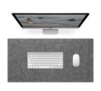 Felt Desk Pad Large Office Home Desk Protector,Anti Slip Desk Mat Protective Desk Pad,Large Laptop Mat Extended Mouse Pad Keyboard Mat (Dark Grey,70x30cm)