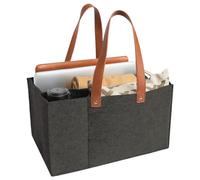 Felt Diaper Caddy Organizer Tote Bag with Compartments File Holder Work Bag with Handles Open Design Car Caddy Portable Office for Teacher School Supplies
