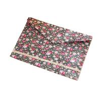 Felt Document Bag 1PC A4 File Folder Elegant Little Flowers Fabric Paper Holder Floral Large Capacity Document Bag Filing Briefcase Organizer(Color4)