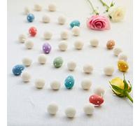 Felt Easter Egg Garland - Handmade Felt Egg Pom Pom Garland for Easter/Baby Shower/Party Decorations/Nursery Decor - 2m / 200cm