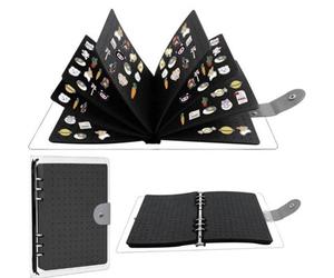 Felt Enamel Pin Display Book With 8 Pages Badge Brooch Storage Album