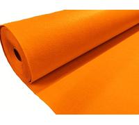 Felt Fabric Plain Colour Polyester 3 Different Sizes: A4 Sheets/Half metre/Metre 90cm Wide (Orange, 6 x A4 Sheets (23cmx30cm)