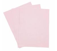 Felt Fabric Plain Colour Polyester 3 Different Sizes: A4 Sheets/Half metre/Metre 90cm Wide (Pale Pink, 6 x A4 Sheets)
