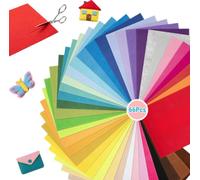 Felt Fabric Sheet, 66Pcs Coloured Felt Fabric Sheets, 20cm x 30cm Fabrics DIY Craftwork Sewing Patchwork for DIY Crafting Sewing Patchwork Arts Crafts Projects (Random Color)