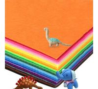 Felt Fabric Sheets, 1mm Multiple Coloured Felt Square Soft Acrylic Felt Polyester Felt for DIY Craftwork Sewing Projects Art Craft Toys Gift Party Birthday Christmas Decoration (40Colors, 30x30cm)