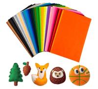 Felt Fabric Sheets, 40 DIY Craftwork Sewing Patchwork Polyester, 30 x 20 cm Assorted Color for Sewing and DIY Craft, Soft Thick Fabric Craftwork Patchwork, Christmas Ornament Craft for Children