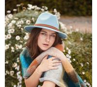 Felt Fedora Heritage Traditions Light Blue One Size