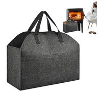 Felt Firewood Storage Bag, Felt Firewood Basket, Firewood Storage Bag Storage Basket with Sturdy Handle | Sturdy Wooden Log Carrier for Clothes Storage Bag, , Baby Toys, Clothes Organizer,