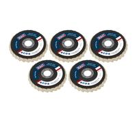 Sealey Polishing Felt Flap Disc 115mm Pack of 5