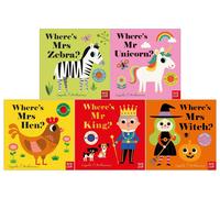 Felt Flaps and a Mirror 5 Books Set By Ingela P Arrhenius (Mr King, Mr Unicorn, Mrs Hen, Mrs Witch, Mrs Zebra)