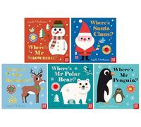 Felt Flaps and a Mirror! Series by Ingela P Arrhenius 5 Books Collection Set (Where's Mr Snowman?, Where’s Santa Claus?, Where’s Mrs Reindeer?, Where’s Mr Polar Bear? & Where’s Mr Penguin?)