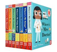 Felt Flaps Series 7 Books Collection Set By Ingela P Arrhenius (Where's Mrs Doctor?, Mr King?, Mr Penguin?, Mr Polar Bear?, Mr Train?, Mr Digger?, Mrs Queen?)