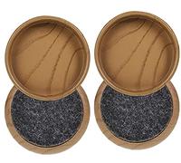 Felt Floor Cups/Castors - Protect Your Wood Laminate, Wooden, Tile & Lino Floors from Scratches ((4 x Light Wood Large 60mm)